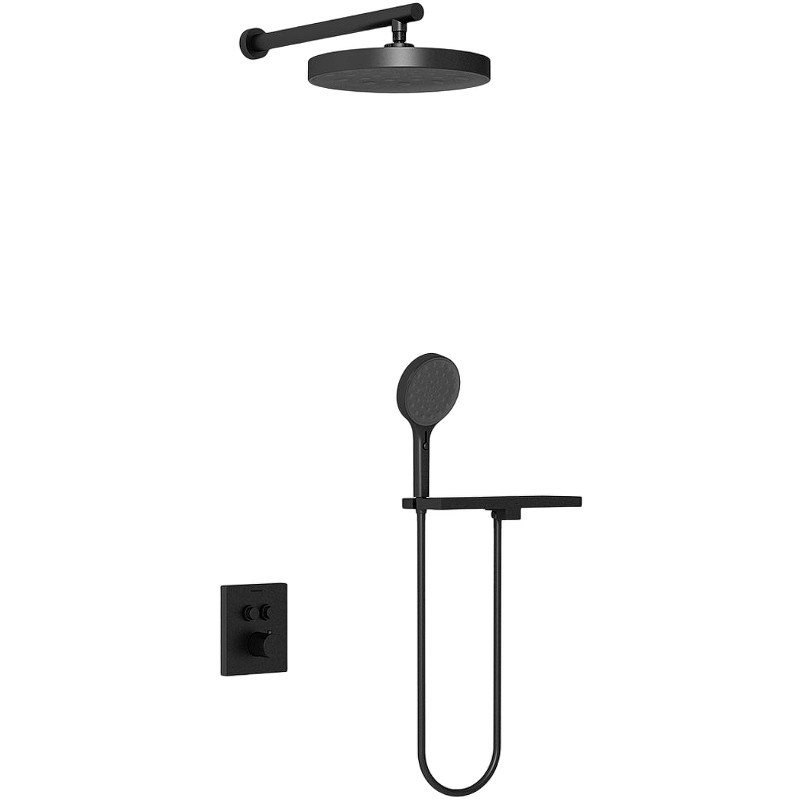 Душевая система Vincea Inspire VSFW-3I21T2RMB с термостатом