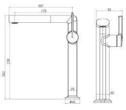 Смеситель для раковины Vincea ТГ (TG) VBF-5TG2GM