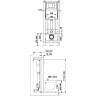 Комплект унитаза Vincea Evo Rimless VT1-34S с инсталляцией Berges Atom 410 040332