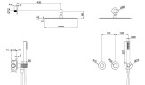 Душевая система Vincea Аура (Aura) VSFW-6AU1BG