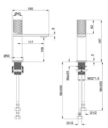 Смеситель для раковины Vincea Альто (Alto) VBF-6AL1CH