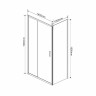 Душевой уголок Vincea Garda 160х100 VSR-1G1016CL