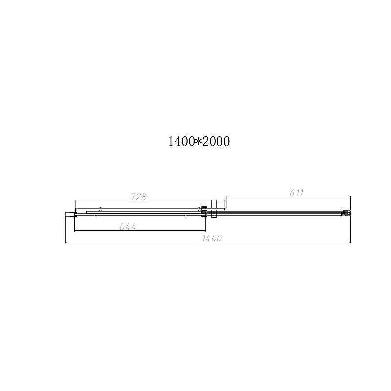 Душевая дверь Vincea Dice 140 VDS-4D140CL