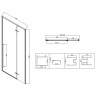 Душевая дверь Vincea Slim-N 100 VDPH-5SN100CLB