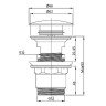 донный клапан Vincea DPU-1B01BG click-clack