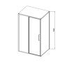 Душевой уголок Vincea Slim 8mm 90х120 VSR-4SLP9012CLGM