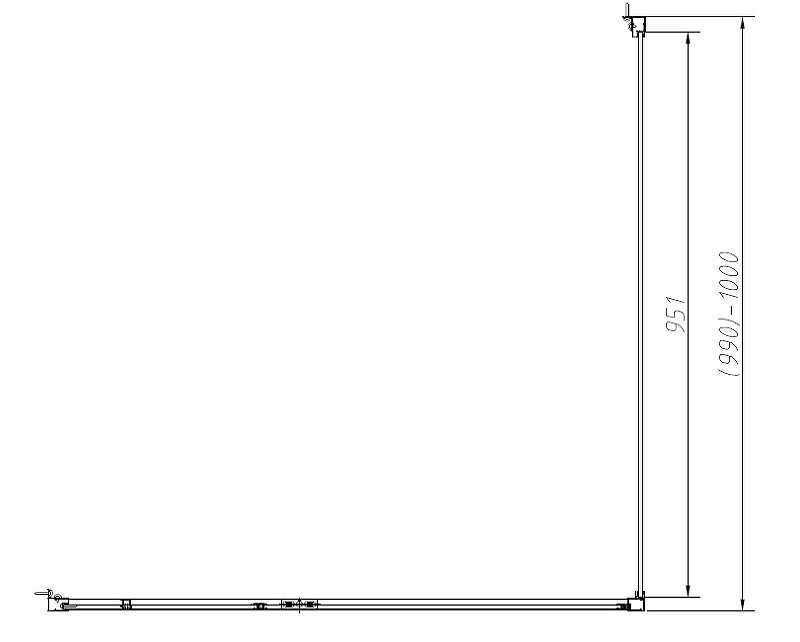 Душевой уголок Vincea Slim-N 100x100 VSR-4SNP1010CL