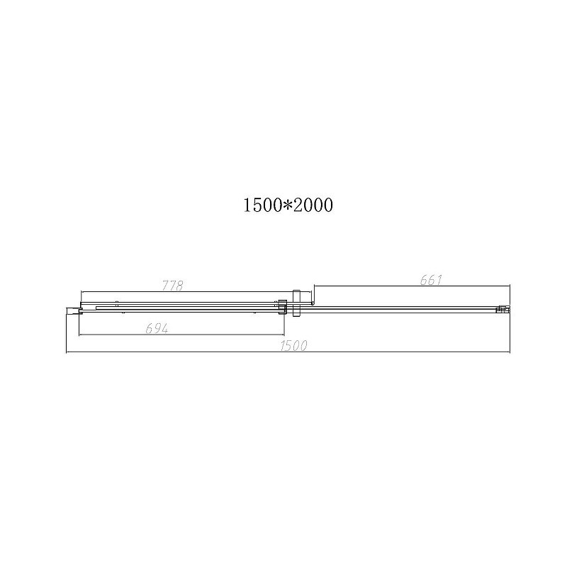 Душевая дверь Vincea Dice 150 VDS-4D150CL