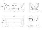 Акриловая ванна Vincea 170х80 VBT-702-1700