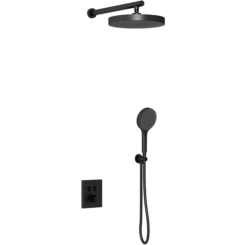 Душевая система Vincea Inspire VSFW-3I21T2MB с термостатом