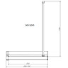 Душевая перегородка Vincea Walk-In HR 90 VSW-4HR900CLB