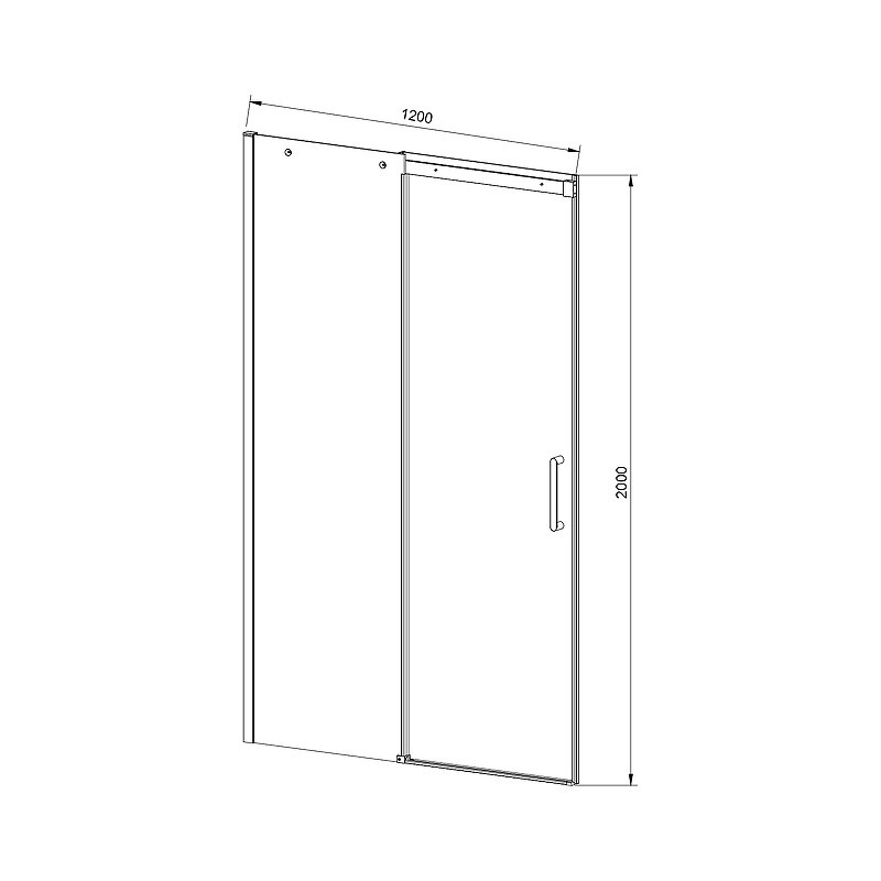 Душевая дверь Vincea Dice 120 VDS-4D120CLB