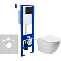 Комплект унитаза Vincea Globo VT1-14S с инсталляцией Berges Atom 410 040340