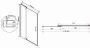 Душевая дверь Vincea Extra 120 VDP-1E1112CGB