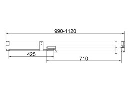 Душевая дверь Vincea Экстенза (Extenza) 110 VDP-4EX1011CL