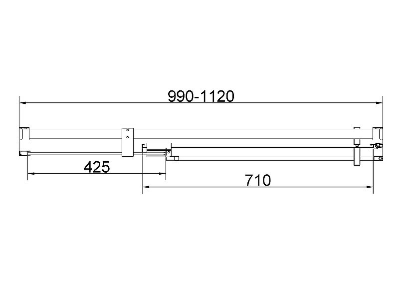 Душевая дверь Vincea Экстенза (Extenza) 110 VDP-4EX1011CL