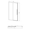 Душевая дверь Vincea Slim-N 110 VDS-4SN110CLGM