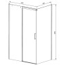 Душевой уголок Vincea Dice 140x90 VSR-4D9014CLGM