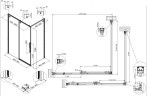 Душевой уголок Vincea Ultima 100х90 VSR-7UL9010CLGM