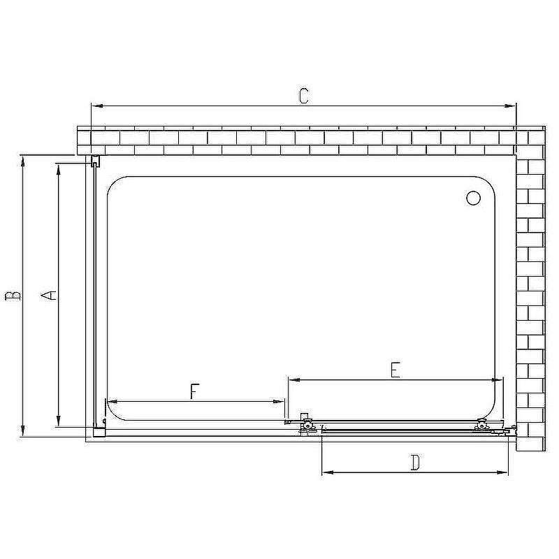 Душевой уголок Vincea Alpha 110x80 VSR-3AL8011CLGM