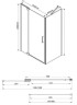Душевой уголок Vincea Extra 120х90 VSR-1E111290CGB