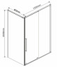 Душевой уголок Vincea Arno 120х90 VSR-1A9012CLB