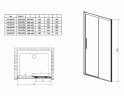 Душевая дверь Vincea Soft 150 VDS-3SO150CL