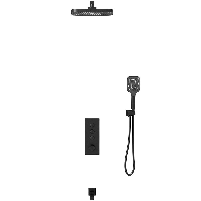 Душевая система Vincea VSFW-433T1MB с термостатом