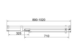 Душевая дверь Vincea Экстенза (Extenza) 100 VDP-4EX9010CL