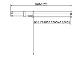 Душевая дверь Vincea Экстенза (Extenza) 100 VDP-4EX9010CL