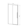 Душевая дверь Vincea Slim-N 110 VDS-4SN110CL