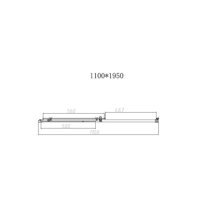 Душевая дверь Vincea Slim-N 110 VDS-4SN110CL