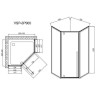 Душевой уголок Vincea Penta 90x90 VSP-3P900CLGM