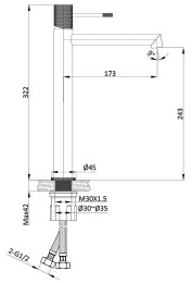Смеситель для раковины Vincea Desire VBF-1D2GM
