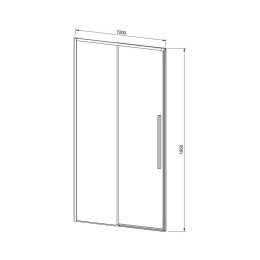 Душевая дверь Vincea Slim-N 120 VDS-4SN120CL
