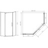 Душевой уголок Vincea Slim-N 90x90 VSP-4SN900CLGM
