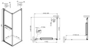Душевой уголок Vincea Tesi 90х90 VSRW-7TS9090CL