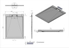 Душевой поддон из искусственного камня Vincea 120х100 VST-4SRL1012W