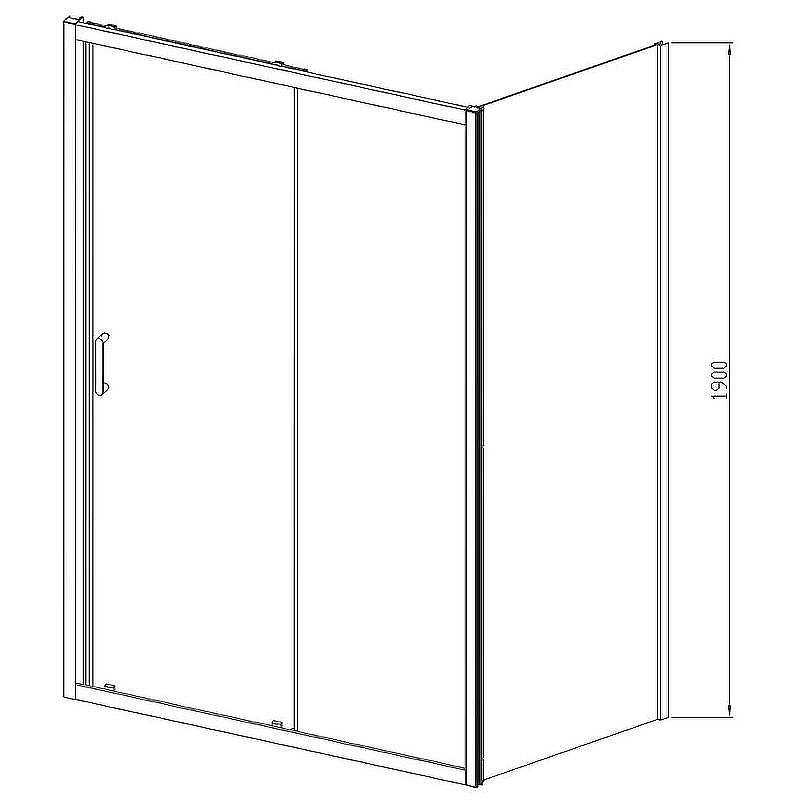 Душевой уголок Vincea Alpha 120x90 VSR-3AL9012CLG