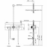 Душевая система Vincea VSFW-432T1MB с термостатом
