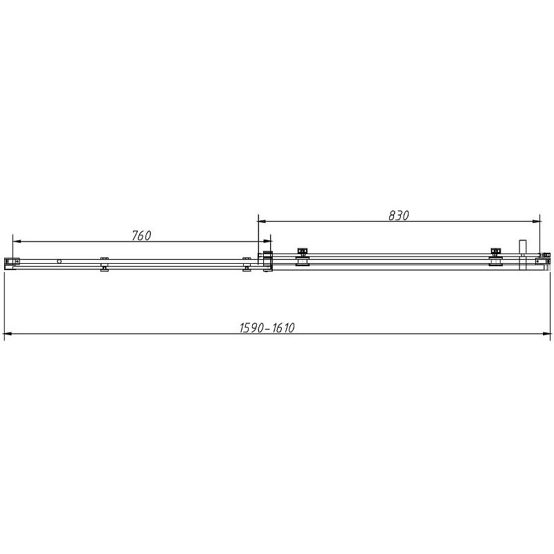 Душевой уголок Vincea Como-N 160x80 VSR-4CN8016CLB