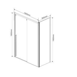 Душевой уголок Vincea Lugano 130х80 VSR-1L8013CL-1