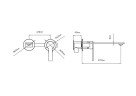 Смеситель для раковины Vincea Линеа (Linea) VBFW-4LN1GM