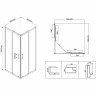 Душевой уголок Vincea City 80х80 VSS-5CT800MT