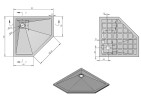 Душевой поддон из искусственного камня Vincea 90x90 VST-4SP9090A
