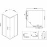 Душевой уголок Vincea City 90х90 VSS-5CT900MT