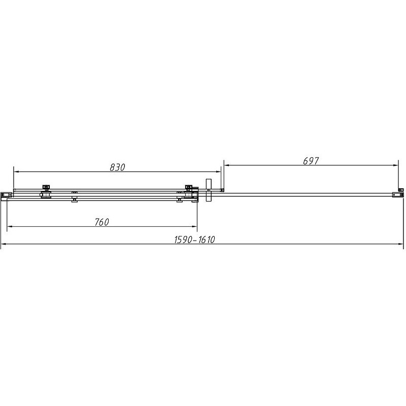 Душевой уголок Vincea Como-N 160x100 VSR-4CN1016CLB