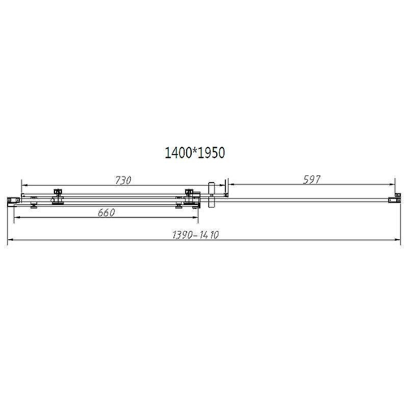 Душевой уголок Vincea Como-N 140x100 VSR-4CN1014CGB