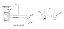 Смеситель для раковины Vincea Аура (Aura) VBFW-6AU1BG