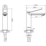 Смеситель для раковины Vincea Verse VBF-2VE1CH